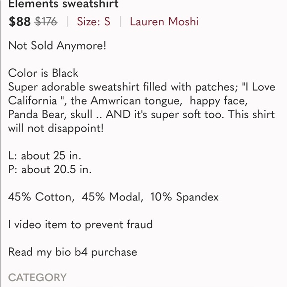 Lauren Moshi - CALIFORNIA ELEMENTS SWEATSHIRT - Picture 11 of 11